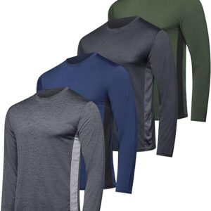 4 Pack: Men’s Dry-Fit Long Sleeves